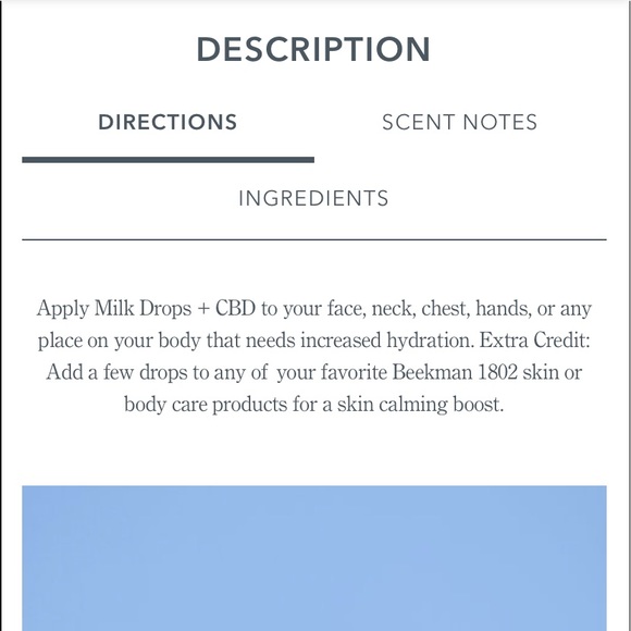 ❗️SOLD❗️BEEKMAN 1802 MILK DROPS + FACIAL OIL - Picture 5 of 8